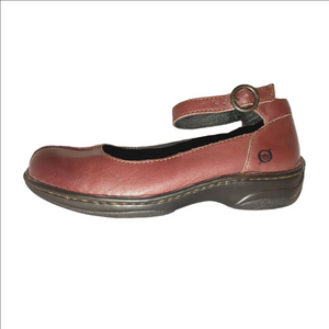 Born Burgundy Leather Mary Jane Size 7.5 NWOT